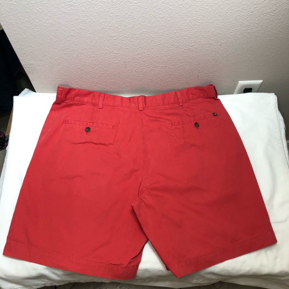 Brooks Brothers 346 Men’s Cotton Red Flat Front Chino  Shorts Waist 40 - Picture 2 of 13